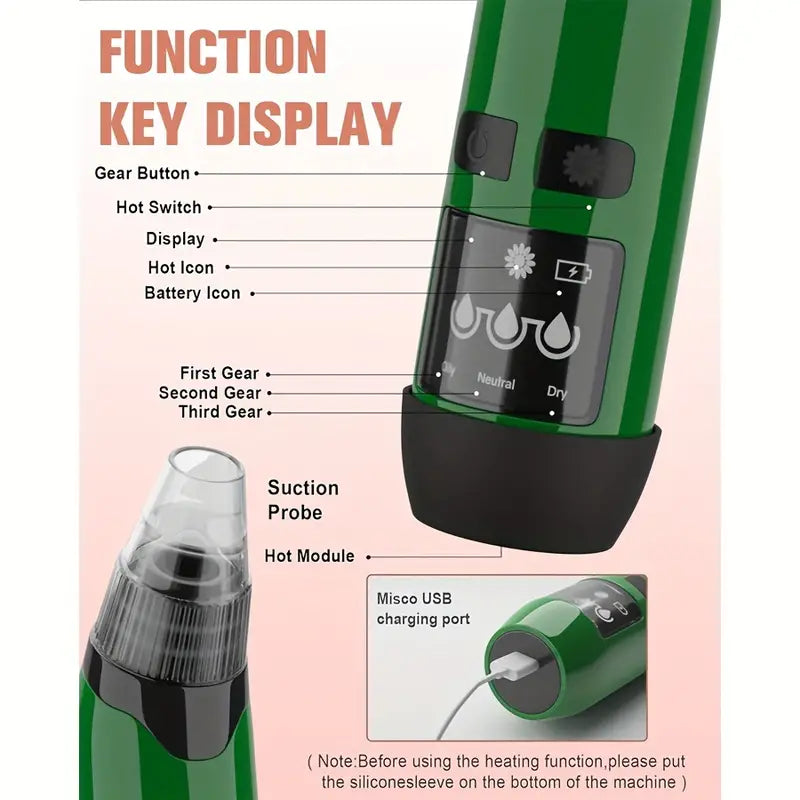 Rechargeable Blackhead Remover & Pore Vacuum Cleaner