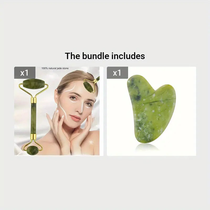 FOR HIM and HER | Jade Roller & Gua Sha Facial Massager